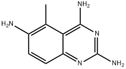 2,4,6-Quinazolinetriamine, 5-methyl- Structure