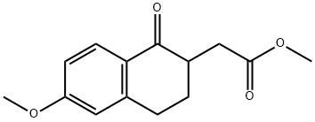 2-Naphthaleneacetic acid, 1,2,3,4-tetrahydro-6-methoxy-1-oxo-, methyl ester Structure