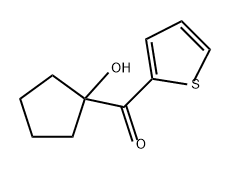 Methanone, (1-hydroxycyclopentyl)-2-thienyl- Structure