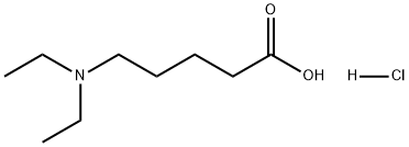 Pentanoic acid, 5-(diethylamino)-, hydrochloride (1:1) 구조식 이미지