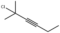 3-Hexyne, 2-chloro-2-methyl- 구조식 이미지