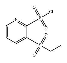 2-Pyridinesulfonyl chloride, 3-(ethylsulfonyl)- Structure