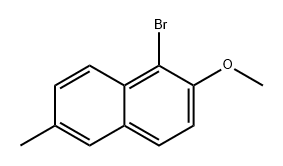 Naphthalene, 1-bromo-2-methoxy-6-methyl- Structure