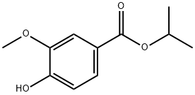 Benzoic acid, 4-hydroxy-3-methoxy-, 1-methylethyl ester Structure