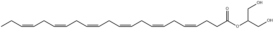 4,7,10,13,16,19-Docosahexaenoic acid, 2-hydroxy-1-(hydroxymethyl)ethyl ester, (4Z,7Z,10Z,13Z,16Z,19Z)- Structure