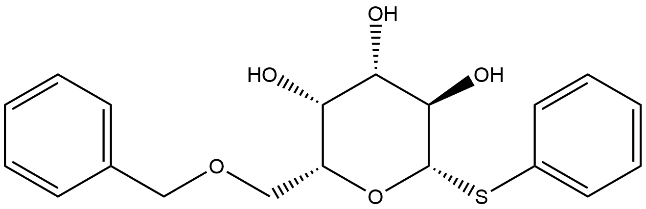 β-D-Galactopyranoside, phenyl 6-O-(phenylmethyl)-1-thio- 구조식 이미지