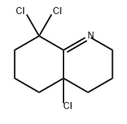Quinoline, 4a,8,8-trichloro-2,3,4,4a,5,6,7,8-octahydro- 구조식 이미지