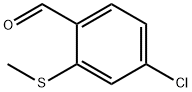 Benzaldehyde, 4-chloro-2-(methylthio)- Structure