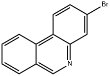 Phenanthridine, 3-bromo- Structure