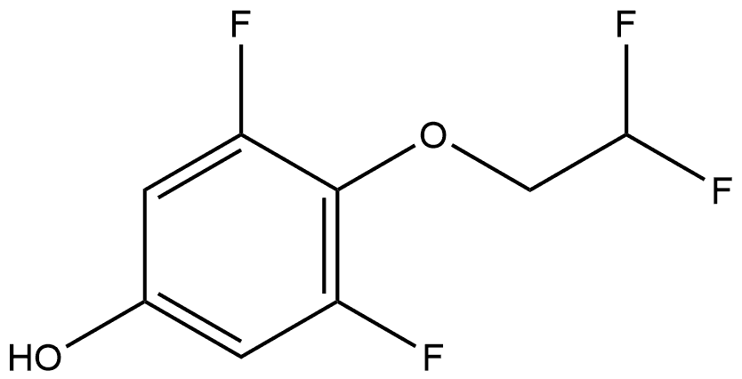 4-(2,2-Difluoroethoxy)-3,5-difluorophenol Structure