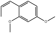 Benzene, 2,4-dimethoxy-1-(1Z)-1-propen-1-yl- 구조식 이미지