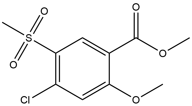 Methyl 4-chloro-2-methoxy-5-(methylsulfonyl)benzoate Structure