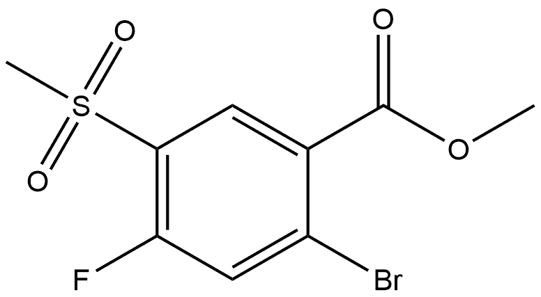 Methyl 2-bromo-4-fluoro-5-(methylsulfonyl)benzoate Structure