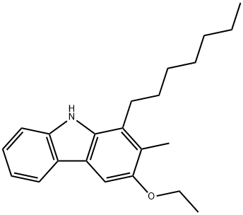 9H-Carbazole, 3-ethoxy-1-heptyl-2-methyl- Structure