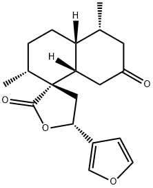 (3R,5R)-5-(3-Furanyl)-2',3',4,4',4'aβ,5,5',6',8',8'aβ-decahydro-2'α,5'α-dimethylspiro[furan-3(2H),1'(7'H)-naphthalene]-2,7'-dione Structure