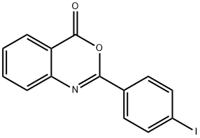 4H-3,1-Benzoxazin-4-one, 2-(4-iodophenyl)- Structure