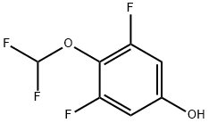 Phenol, 4-(difluoromethoxy)-3,5-difluoro- Structure