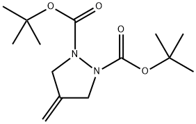 4-Methylene-pyrazolidine-1,2-dicarboxylic acid di-tert-butyl ester 구조식 이미지