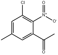 Ethanone, 1-(3-chloro-5-methyl-2-nitrophenyl)- Structure