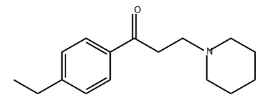 1-Propanone, 1-(4-ethylphenyl)-3-(1-piperidinyl)- 구조식 이미지