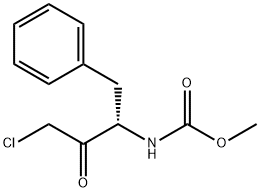 Carbamic acid, [(1S)-3-chloro-2-oxo-1-(phenylmethyl)propyl]-, methyl ester (9CI) 구조식 이미지