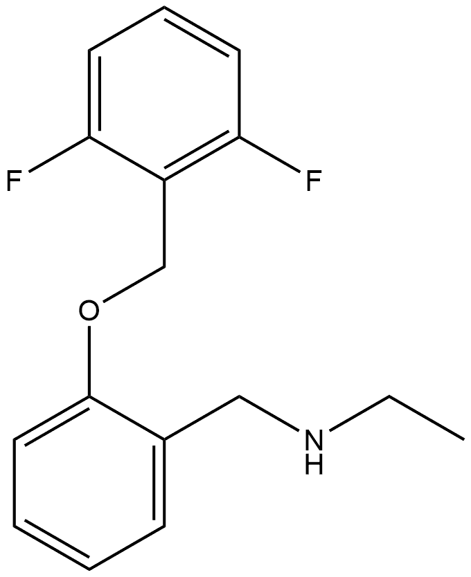 2-[(2,6-Difluorophenyl)methoxy]-N-ethylbenzenemethanamine Structure