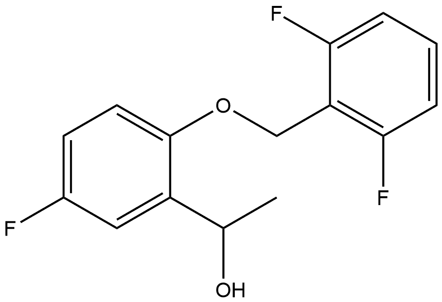 2-[(2,6-Difluorophenyl)methoxy]-5-fluoro-α-methylbenzenemethanol 구조식 이미지