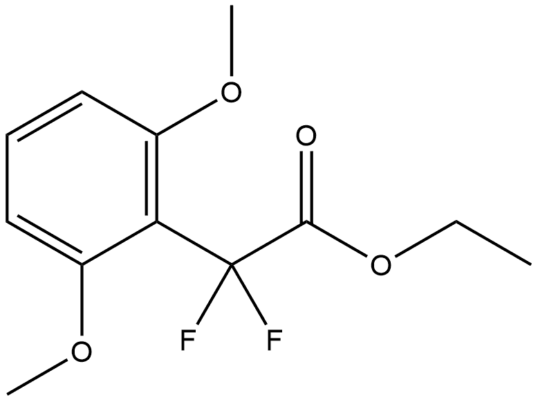 Ethyl α,α-difluoro-2,6-dimethoxybenzeneacetate Structure