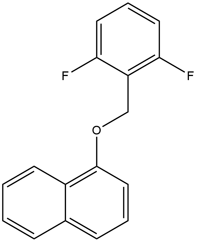 1-[(2,6-Difluorophenyl)methoxy]naphthalene Structure