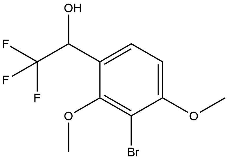 3-Bromo-2,4-dimethoxy-α-(trifluoromethyl)benzenemethanol Structure