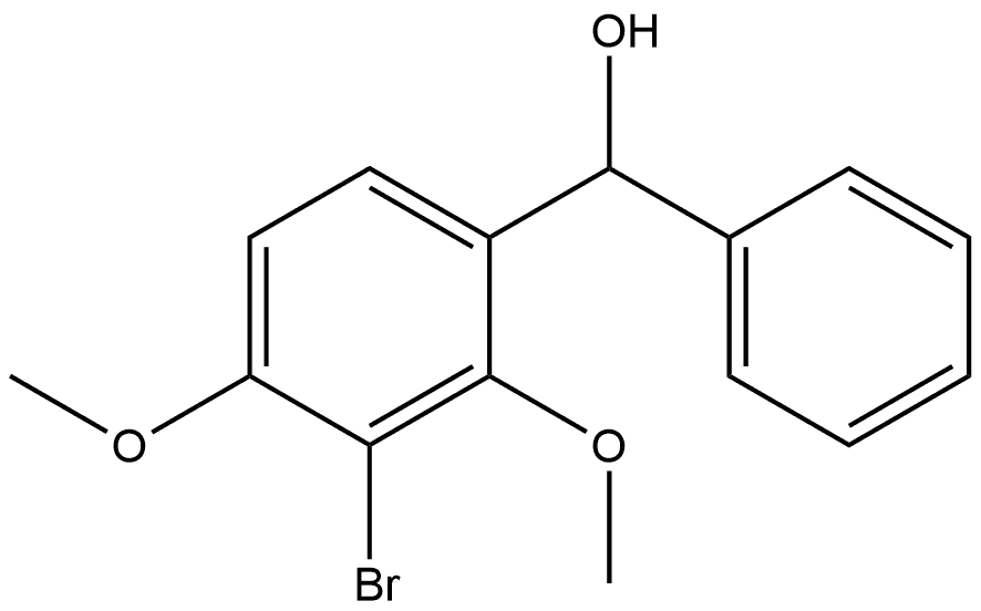 3-Bromo-2,4-dimethoxy-α-phenylbenzenemethanol Structure