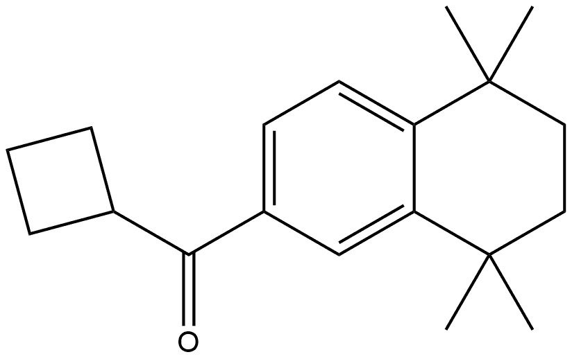 Cyclobutyl(5,6,7,8-tetrahydro-5,5,8,8-tetramethyl-2-naphthalenyl)methanone Structure