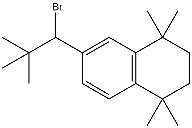 6-(1-Bromo-2,2-dimethylpropyl)-1,2,3,4-tetrahydro-1,1,4,4-tetramethylnaphthalene Structure