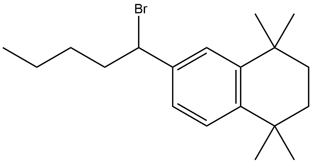 6-(1-Bromopentyl)-1,2,3,4-tetrahydro-1,1,4,4-tetramethylnaphthalene Structure