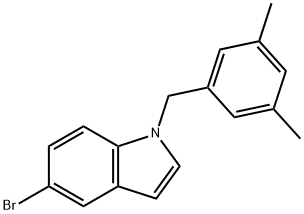 5-bromo-1-[(3,5-dimethylphenyl)methyl]-1H-indole Structure