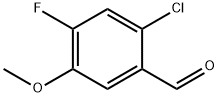 Benzaldehyde, 2-chloro-4-fluoro-5-methoxy- Structure