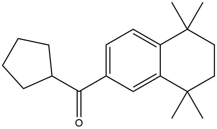 Cyclopentyl(5,6,7,8-tetrahydro-5,5,8,8-tetramethyl-2-naphthalenyl)methanone Structure