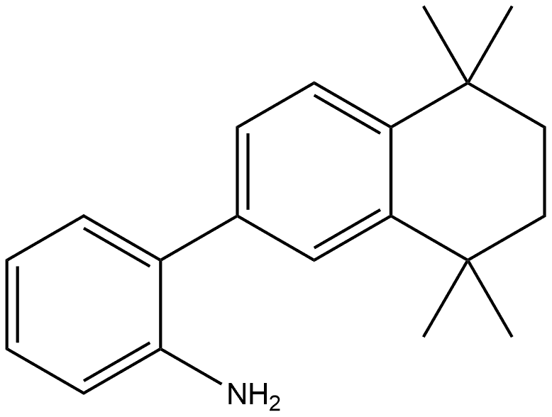 2-(5,6,7,8-Tetrahydro-5,5,8,8-tetramethyl-2-naphthalenyl)benzenamine Structure