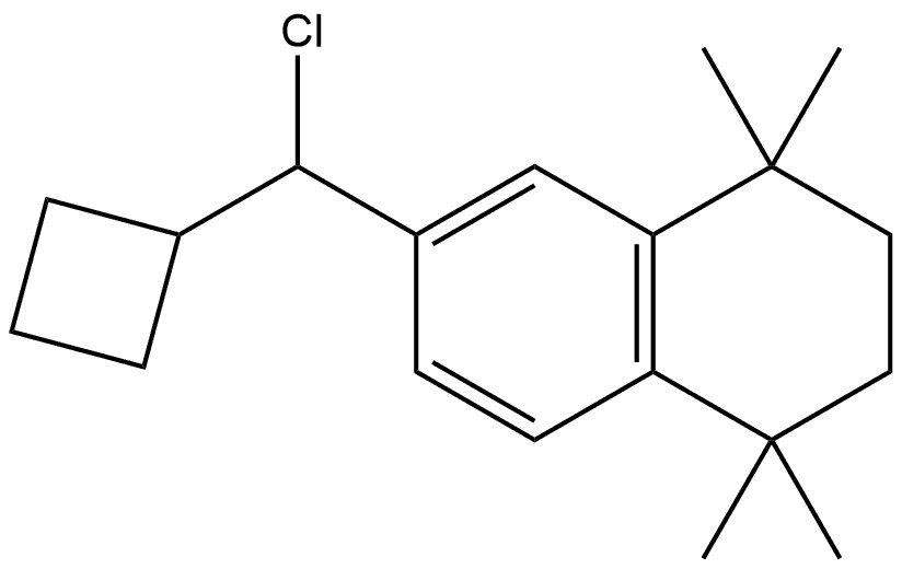 6-(Chlorocyclobutylmethyl)-1,2,3,4-tetrahydro-1,1,4,4-tetramethylnaphthalene Structure