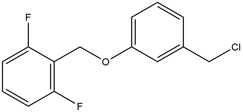 2-[[3-(Chloromethyl)phenoxy]methyl]-1,3-difluorobenzene Structure