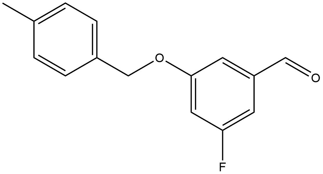 3-Fluoro-5-[(4-methylphenyl)methoxy]benzaldehyde Structure