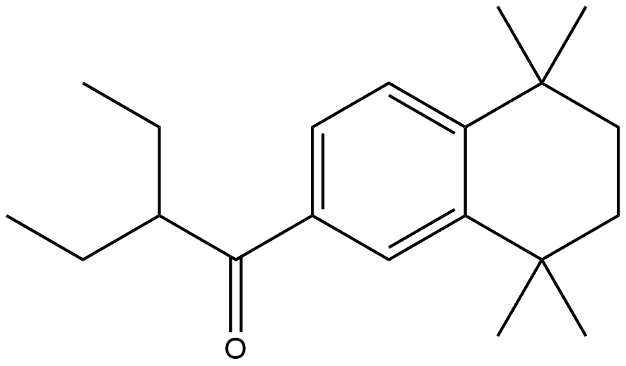 2-Ethyl-1-(5,6,7,8-tetrahydro-5,5,8,8-tetramethyl-2-naphthalenyl)-1-butanone Structure