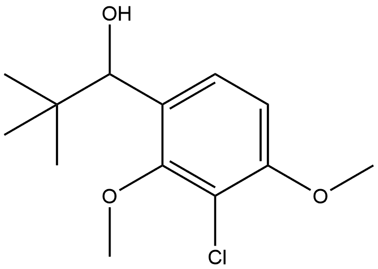 3-Chloro-α-(1,1-dimethylethyl)-2,4-dimethoxybenzenemethanol Structure