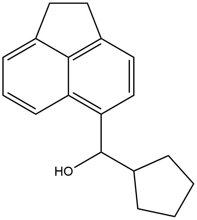 α-Cyclopentyl-1,2-dihydro-5-acenaphthylenemethanol Structure