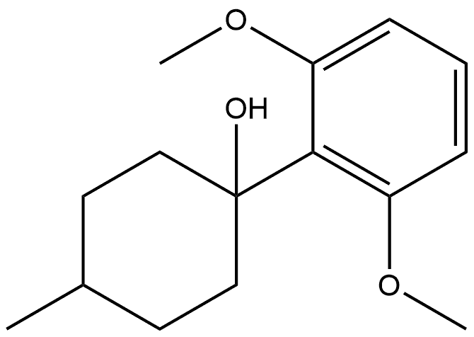 1-(2,6-dimethoxyphenyl)-4-methylcyclohexanol Structure