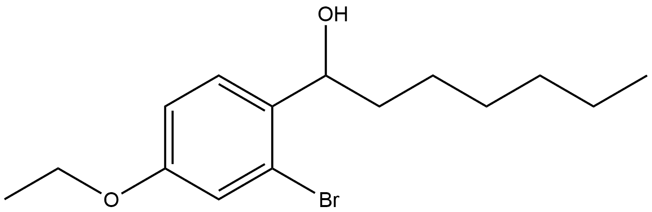 2-Bromo-4-ethoxy-α-hexylbenzenemethanol Structure