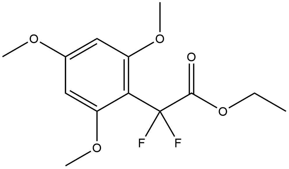 Ethyl α,α-difluoro-2,4,6-trimethoxybenzeneacetate Structure