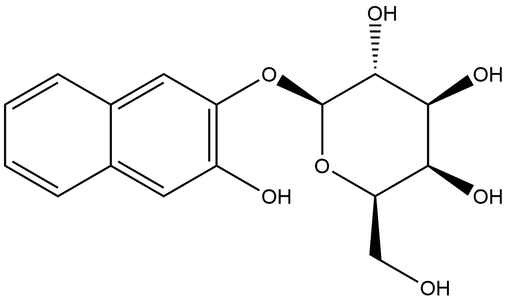 2,3-Dihydroxynaphthalene β-D-galactopyranoside Structure