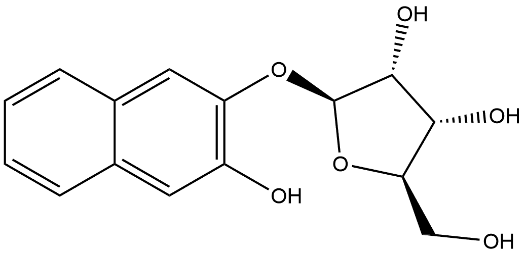 2,3-Dihydroxynaphthalene β-D-ribofuranoside Structure