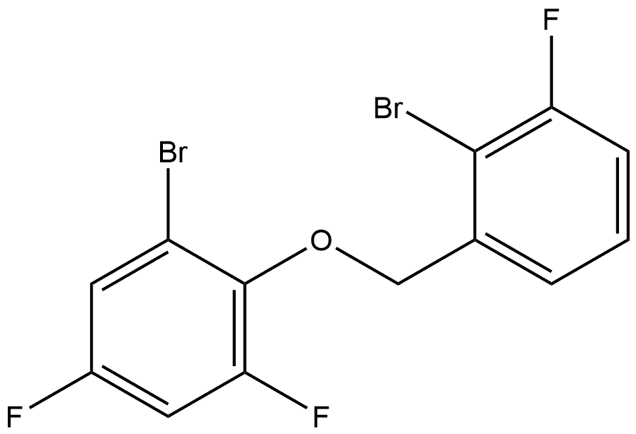 1-Bromo-2-[(2-bromo-3-fluorophenyl)methoxy]-3,5-difluorobenzene Structure